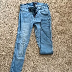 Abercrombie & Fitch low rise jean leggings.